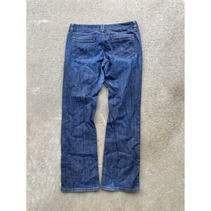 VTG Gap Jeans Womens 37x32 12 Blue Medium Wash High Rise Straight Gap 1969 Denim